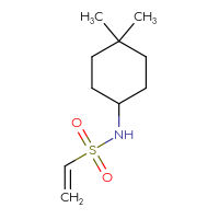 Chemical structure of N-(4,4-dimethylcyclohexyl)ethene-1-sulfonamide - CSMB00155118134