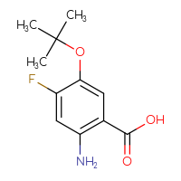 Chemical structure of 2-amino-5-(tert-butoxy)-4-fluorobenzoic acid - CSSB00000762746