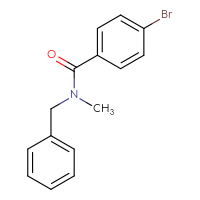 Chemical structure of N-benzyl-4-bromo-N-methylbenzamide - CSSB00000152891