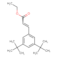 Chemical structure of ethyl 3-(3,5-di-tert-butylphenyl)prop-2-enoate - CSSB06580927438