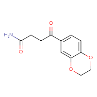 Chemical structure of 4-(2,3-dihydro-1,4-benzodioxin-6-yl)-4-oxobutanamide - CSSB00026457587