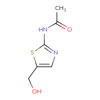 Chemical structure of N-[5-(hydroxymethyl)-1,3-thiazol-2-yl]acetamide - CSSB00000095855