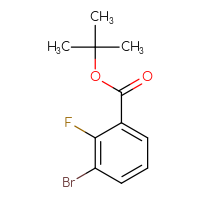 Chemical structure of tert-butyl 3-bromo-2-fluorobenzoate - CSSB00014314965