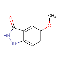 Chemical structure of 5-methoxy-2,3-dihydro-1H-indazol-3-one - CSSB00011998478