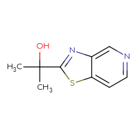 Chemical structure of 2-{[1,3]thiazolo[4,5-c]pyridin-2-yl}propan-2-ol - CSSB00010942441