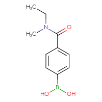 Chemical structure of {4-[ethyl(methyl)carbamoyl]phenyl}boronic acid - CSSB00000049250