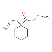 Chemical structure of ethyl 1-(prop-2-en-1-yl)cyclohexane-1-carboxylate - CSSB00103305740