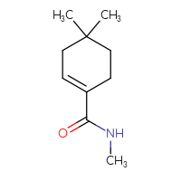 Chemical structure of N,4,4-trimethylcyclohex-1-ene-1-carboxamide - CSSB00114111792