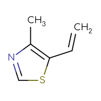 Chemical structure of 5-ethenyl-4-methyl-1,3-thiazole - CSSB00000039743