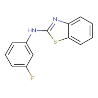 Chemical structure of N-(3-fluorophenyl)-1,3-benzothiazol-2-amine - CSSB00000593423