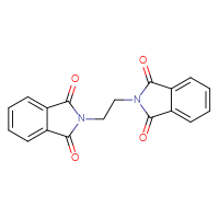 Chemical structure of 2-[2-(1,3-dioxo-2,3-dihydro-1H-isoindol-2-yl)ethyl]-2,3-dihydro-1H-isoindole-1,3-dione - CSSB00015766821