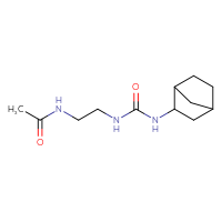 Chemical structure of N-{2-[({bicyclo[2.2.1]heptan-2-yl}carbamoyl)amino]ethyl}acetamide - CSSB00058848306