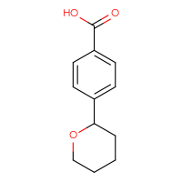 Chemical structure of 4-(oxan-2-yl)benzoic acid - CSSB00020874448