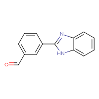 Chemical structure of 3-(1H-1,3-benzodiazol-2-yl)benzaldehyde - CSSB00102600997