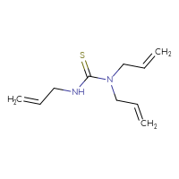 Chemical structure of 1,3,3-tris(prop-2-en-1-yl)thiourea - CSSB00000004977