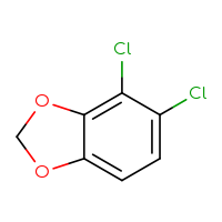 Chemical structure of 4,5-dichloro-2H-1,3-benzodioxole - CSSB06744558519