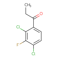 Chemical structure of 1-(2,4-dichloro-3-fluorophenyl)propan-1-one - CSSB06428588003