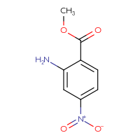 Chemical structure of methyl 2-amino-4-nitrobenzoate - CSSB00000187632