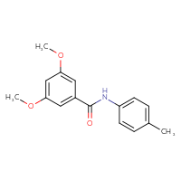Chemical structure of 3,5-dimethoxy-N-(4-methylphenyl)benzamide - CSSB00047871622