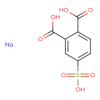 Chemical structure of 4-sulfobenzene-1,2-dicarboxylic acid sodium - CSSB20966130534