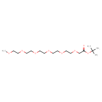 Chemical structure of tert-butyl 2,5,8,11,14,17-hexaoxanonadecan-19-oate - CSSB17212874546