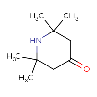 Chemical structure of 2,2,6,6-tetramethylpiperidin-4-one - CSSB00000186086
