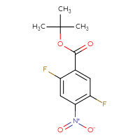 Chemical structure of tert-butyl 2,5-difluoro-4-nitrobenzoate - CSSB00004293449