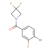 Chemical structure of 1-(4-bromo-3-fluorobenzoyl)-3,3-difluoroazetidine - CSSB00110888996