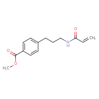 Chemical structure of methyl 4-[3-(prop-2-enamido)propyl]benzoate - CSSB21332079770