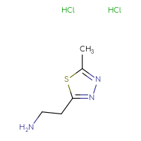 Chemical structure of 2-(5-methyl-1,3,4-thiadiazol-2-yl)ethan-1-amine dihydrochloride - CSSB00000733084