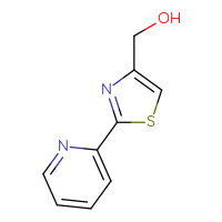 Chemical structure of [2-(pyridin-2-yl)-1,3-thiazol-4-yl]methanol - CSSB00000747816