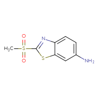 Chemical structure of 2-methanesulfonyl-1,3-benzothiazol-6-amine - CSSB00011464575