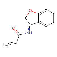 Chemical structure of N-[(3R)-2,3-dihydro-1-benzofuran-3-yl]prop-2-enamide - CSSB00134981755