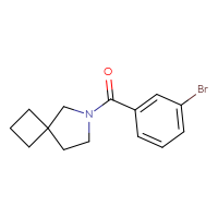 Chemical structure of 6-(3-bromobenzoyl)-6-azaspiro[3.4]octane - CSSB00019630687
