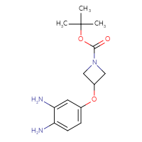 Chemical structure of tert-butyl 3-(3,4-diaminophenoxy)azetidine-1-carboxylate - CSSB00044167357