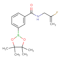 Chemical structure of N-(2-fluoroprop-2-en-1-yl)-3-(4,4,5,5-tetramethyl-1,3,2-dioxaborolan-2-yl)benzamide - CSSB02148211473