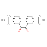 Chemical structure of 2,7-di-tert-butyl-9,10-dihydrophenanthrene-9,10-dione - CSSB14823714501
