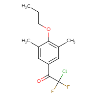 Chemical structure of 2-chloro-1-(3,5-dimethyl-4-propoxyphenyl)-2,2-difluoroethan-1-one - CSSB21103684560