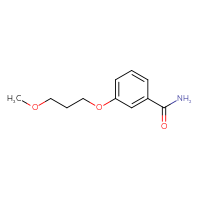 Chemical structure of 3-(3-methoxypropoxy)benzamide - CSSB00072027592