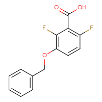 Chemical structure of 3-(benzyloxy)-2,6-difluorobenzoic acid - CSSB00000690499