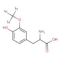Chemical structure of 2-amino-3-[4-hydroxy-3-(²H₃)methoxyphenyl]propanoic acid - CSSB00159248018