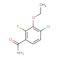 Chemical structure of 4-chloro-3-ethoxy-2-fluorobenzamide - CSSB00010116262