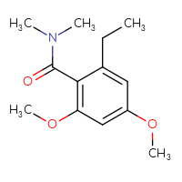 Chemical structure of 2-ethyl-4,6-dimethoxy-N,N-dimethylbenzamide - CSSB01432920306