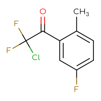 Chemical structure of 2-chloro-2,2-difluoro-1-(5-fluoro-2-methylphenyl)ethan-1-one - CSSB00012753965