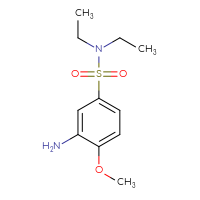 Chemical structure of 3-amino-N,N-diethyl-4-methoxybenzene-1-sulfonamide - CSSB00000489547