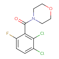 Chemical structure of 4-(2,3-dichloro-6-fluorobenzoyl)morpholine - CSSB06469580299