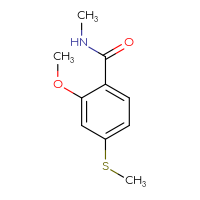 Chemical structure of 2-methoxy-N-methyl-4-(methylsulfanyl)benzamide - CSSB03543104434
