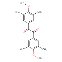 Chemical structure of bis(4-methoxy-3,5-dimethylphenyl)ethane-1,2-dione - CSSB21103685275