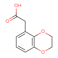 Chemical structure of 2-(2,3-dihydro-1,4-benzodioxin-5-yl)acetic acid - CSSB00009915043