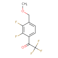 Chemical structure of 1-[2,3-difluoro-4-(methoxymethyl)phenyl]-2,2,2-trifluoroethan-1-one - CSSB21103686178